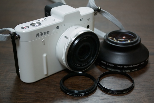 Nikon 1 V1 / STEP-UP 40.5-43 mm / 43mm SPACER RING / WC-E76